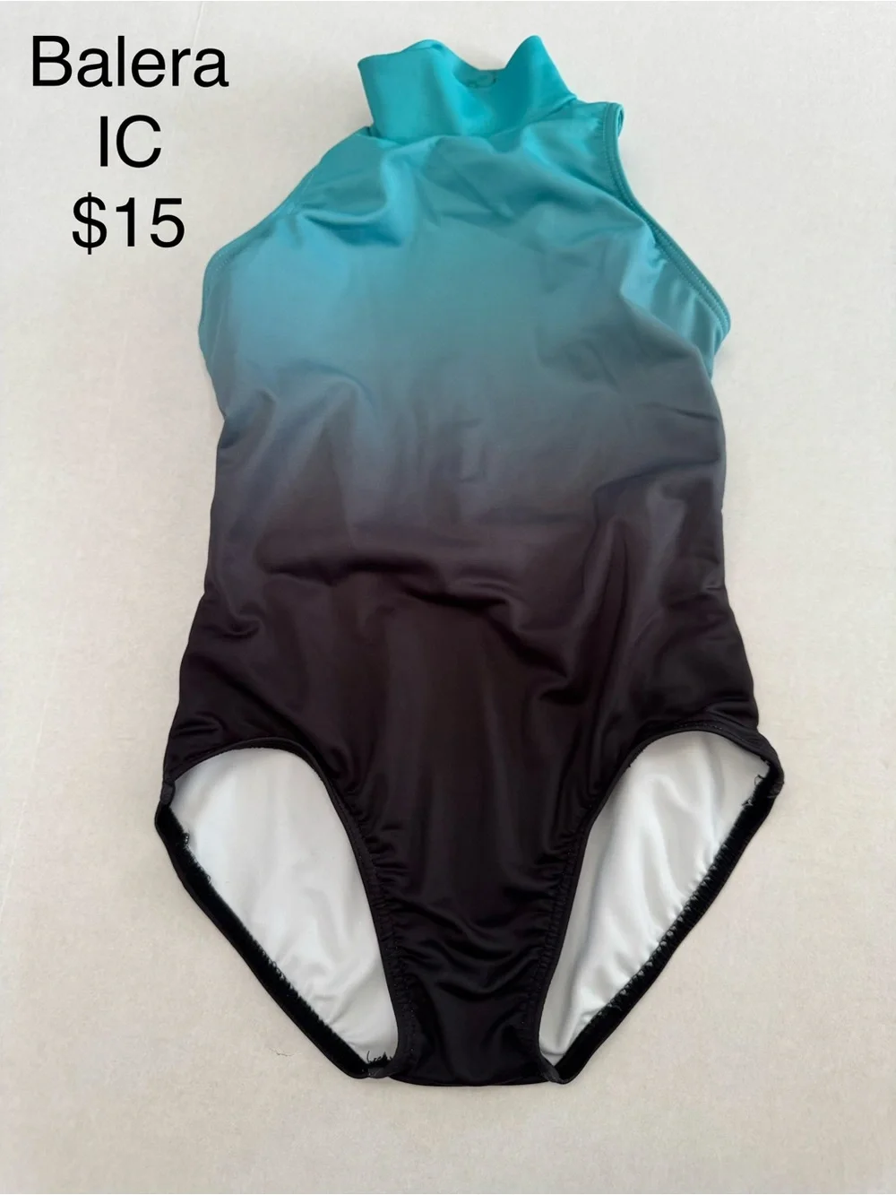 Balera Teal / Black Ombre Dance Leotard IC